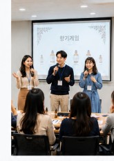 실내형 향기게임 진행 모습