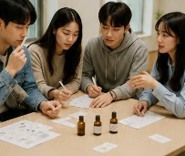 탐험형 향기게임 실내 시향 모습